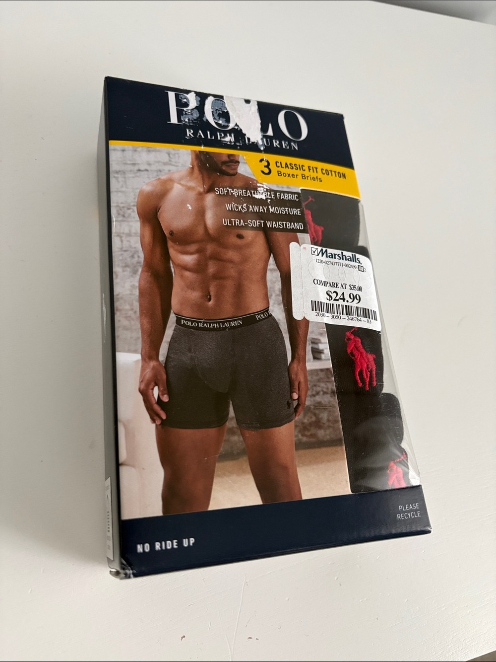 Sz M black Cotton classic Fit Men’s Boxer Briefs POLO Ralph Lauren